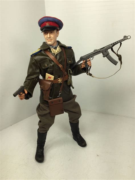 1 6 Dragon Russian Red Army Ww2 Nkvd Political Officer Ppsh 43 Amp Tokarev Ebay