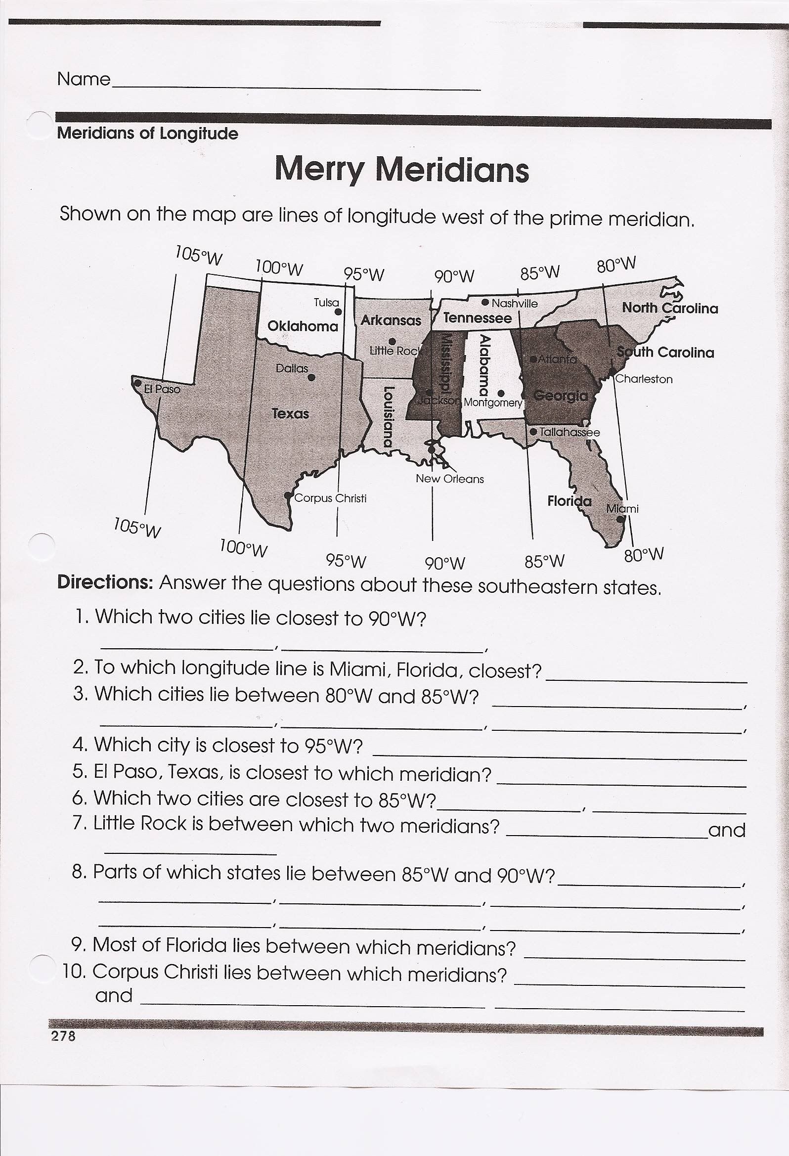 10 4Th Grade Social Studies Worksheets Worksheets Decoomo