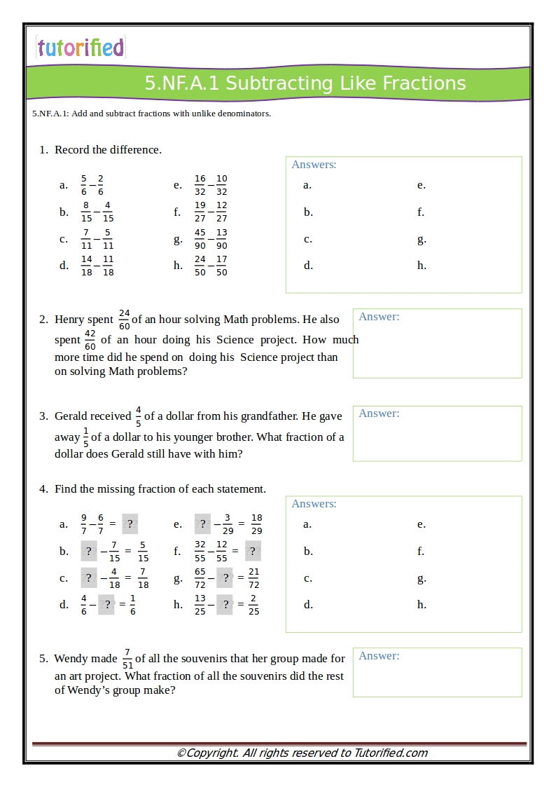 10 5Th Grade Common Core Math Worksheets Worksheets Decoomo