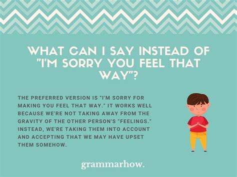 10 Better Ways To Say Amp Quot I Amp 39 M Sorry You Feel That Way Amp Quot