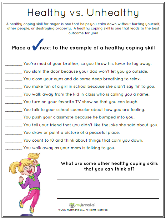 10 Coping Skills Worksheets For Kids Worksheets Decoomo