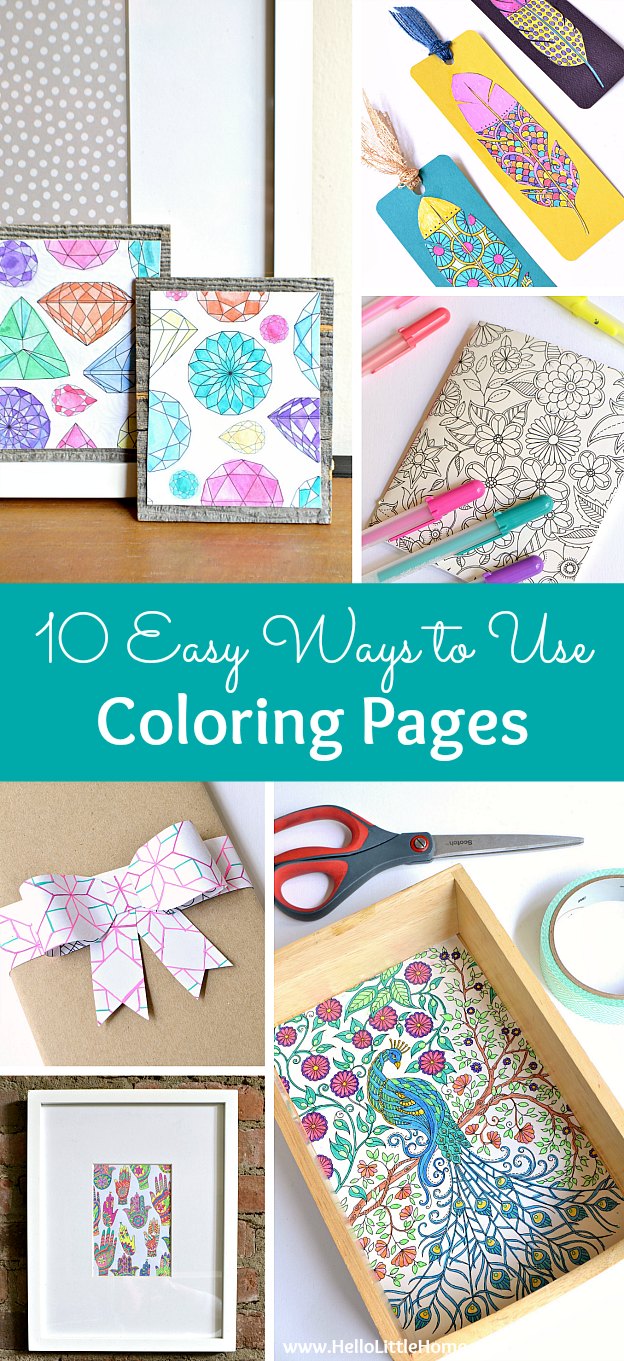 10 Easy Ways To Use Coloring Pages Hello Little Home