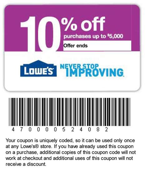 10 Off 50 Lowes Coupon Promo Code Online We Are Coupons