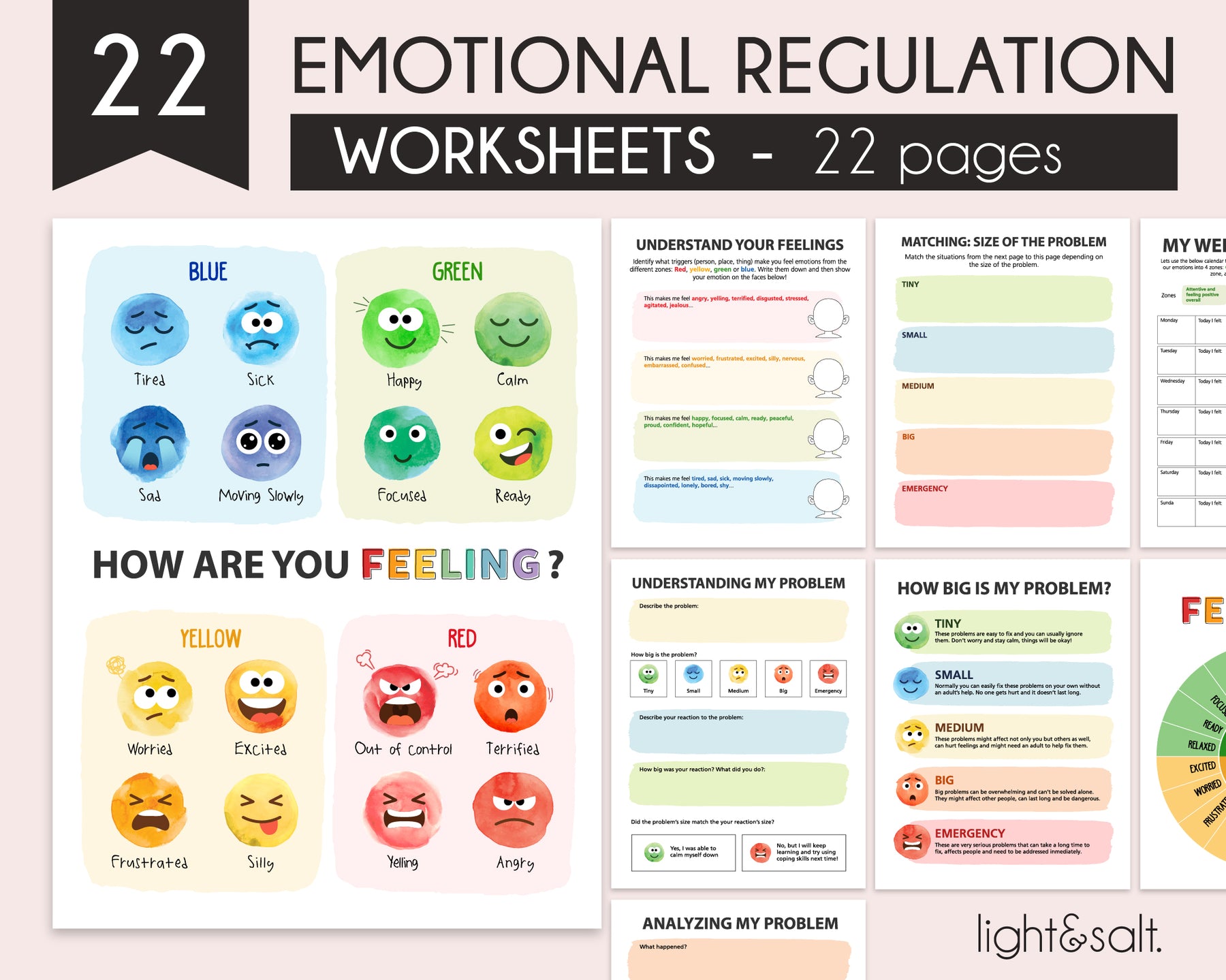 10 Zones Of Regulation Worksheets Worksheets Decoomo