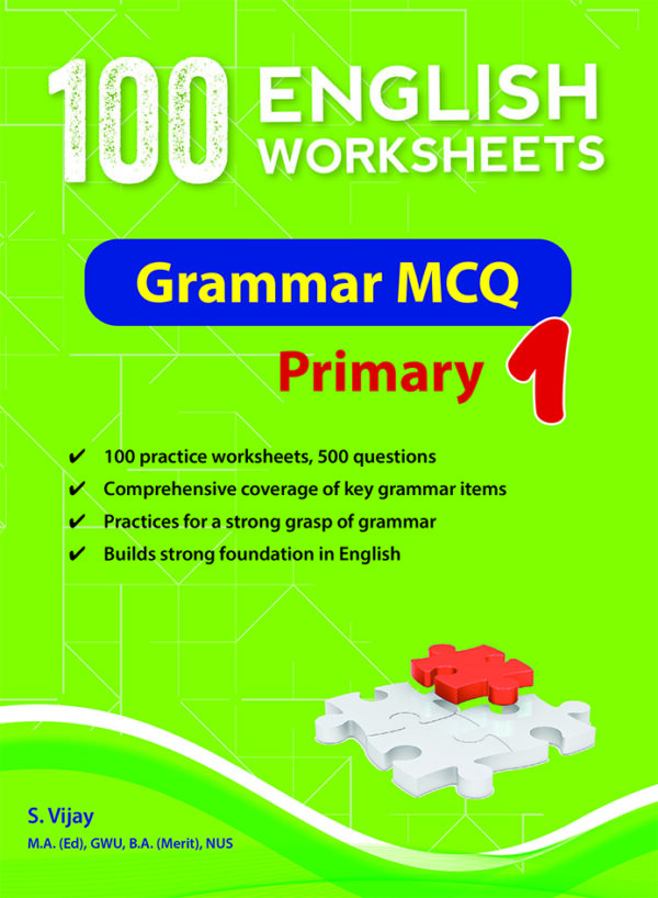 100 English Worksheets Primary 1 Grammar Mcq Cpd Singapore