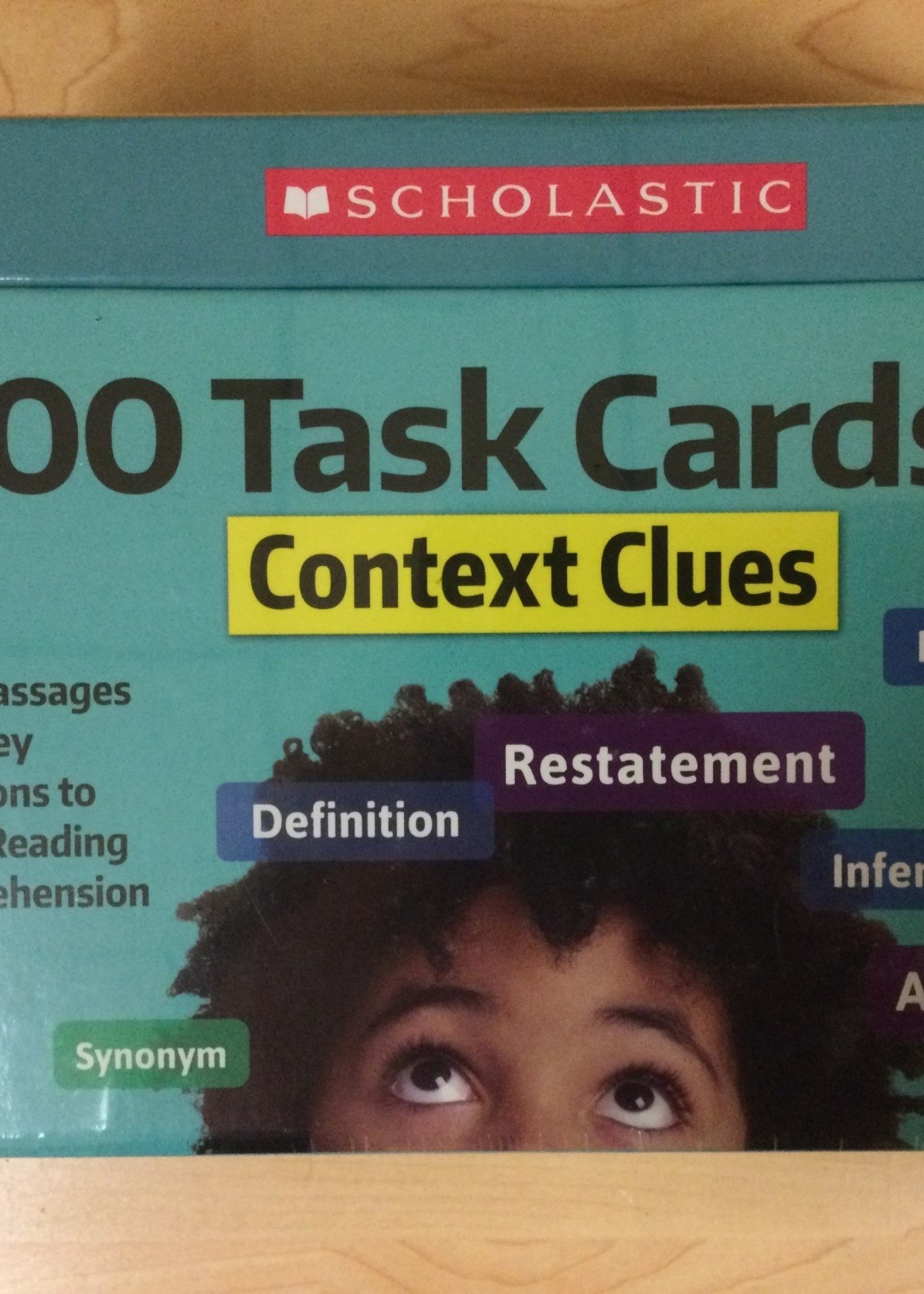 100 Task Cards In A Box Context Clues Scholastic 9781338748369