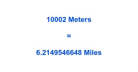 10002 M To Mi How To Convert 10002 Meters To Miles