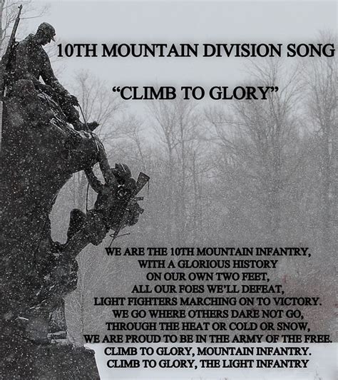 10Th Mountain Division Song 10Th Mountain Division Us Army Divisions Army Infantry