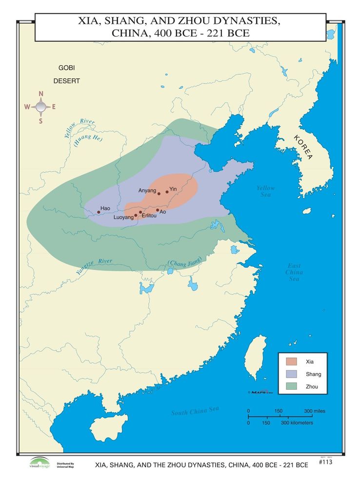 113 Xia Shang Zhou Dynasties China 400 221 Bce The Map Shop