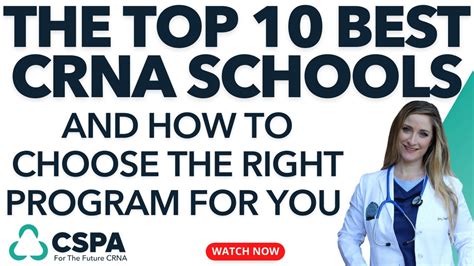 125 The Top 10 Best Crna Schools How To Choose A Crna Program Youtube