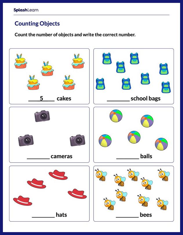 13 Cute Counting Objects Worksheets 1 10 Easy Print The Simple Homeschooler