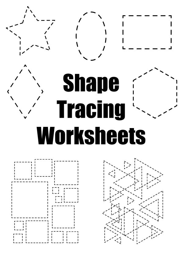 13 Free Printable Shape Tracing Worksheets Esl Vault