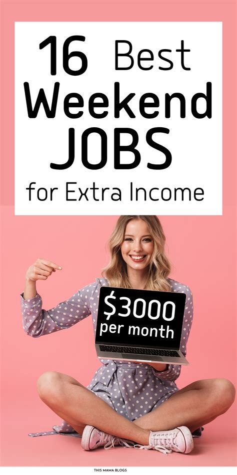 16 Best Weekend Jobs To Make Extra Money In 2021 Weekend Jobs Extra Money Legit Online Jobs