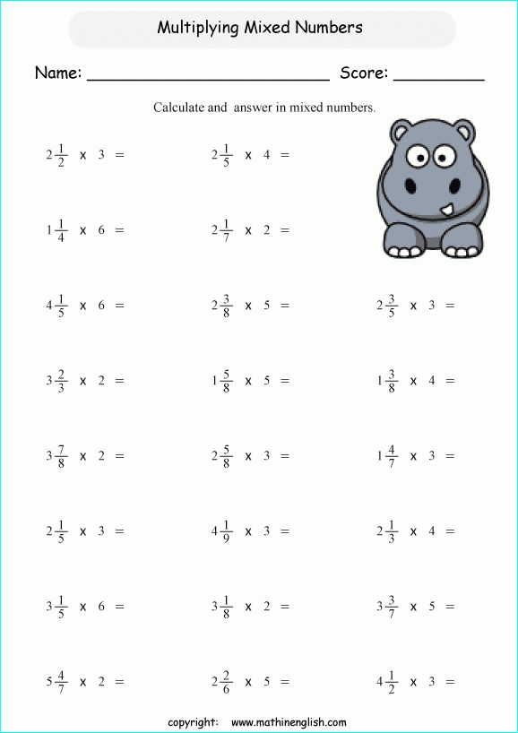 16 Multiplying Mixed Numbers Worksheet Reginalddiepenhorst