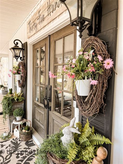 17 Farmhouse Spring Porch Decor Ideas