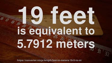 3 Easy Ways to Convert 19 ft to Meters