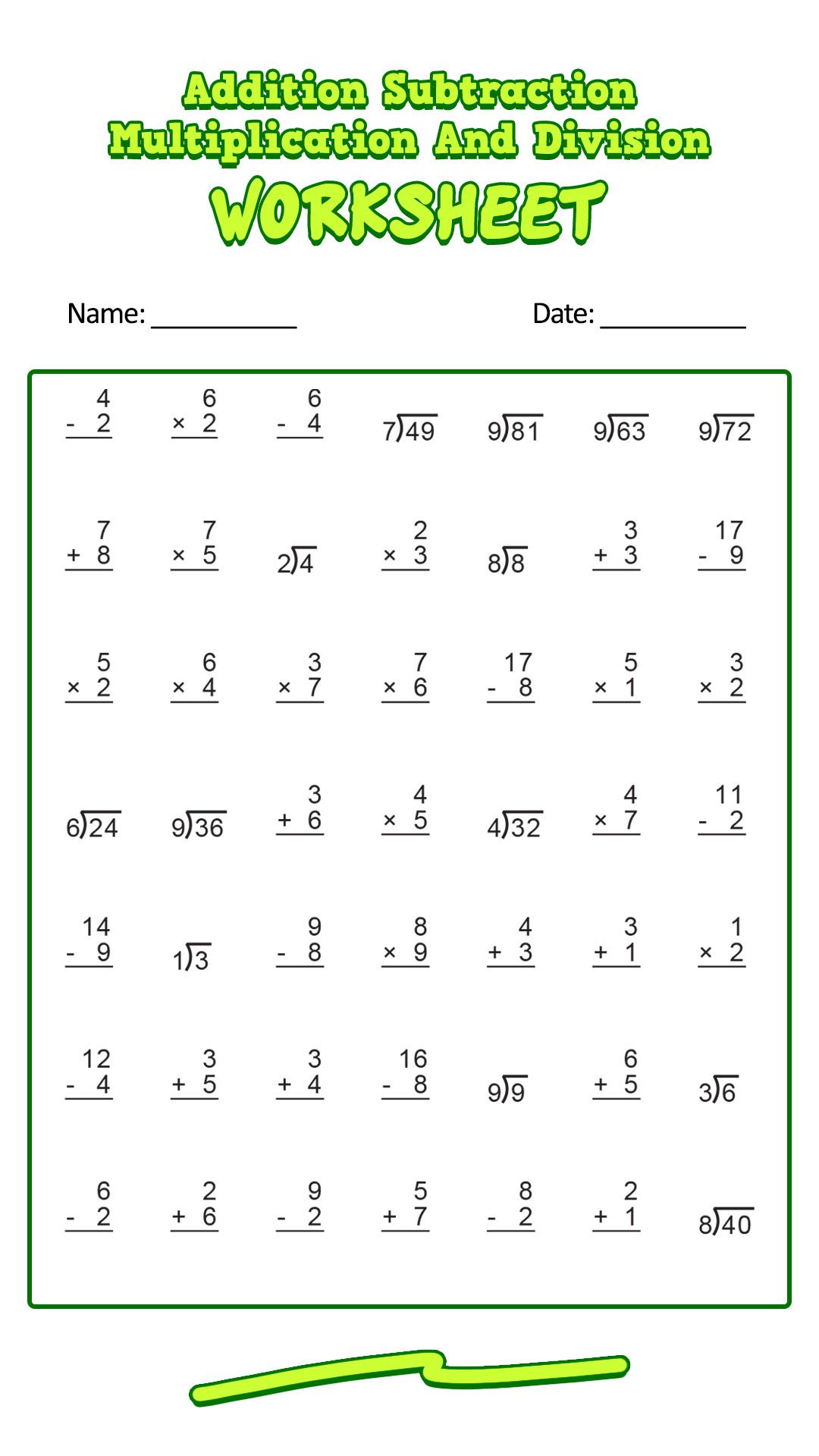 19 Timed Multiplication Worksheets Multiplication Worksheets Math