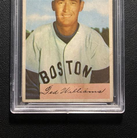 1954 Bowman 66 Ted Williams Red Sox Hof Psa 5 Ebay