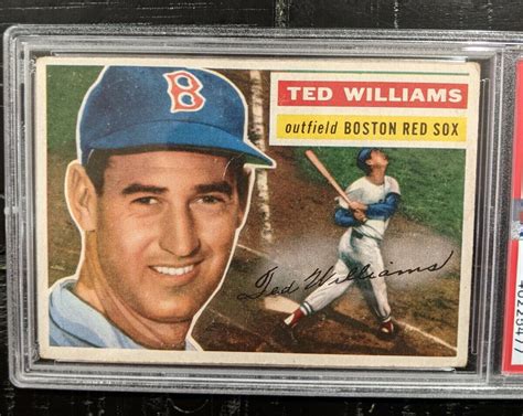 1956 Topps Ted Williams White Back 5 Psa 3 5 Vg Ebay