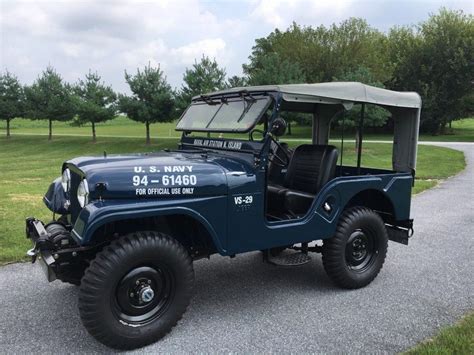 1958 Willys Jeep Cj 5 Us Navy And M100 Trailer For Sale