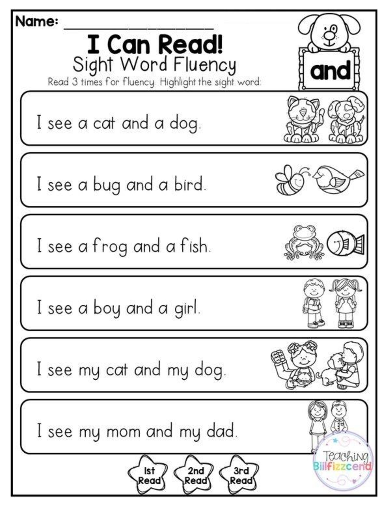 1St Grade Kindergarten Preschool Reading Writing Worksheets What S