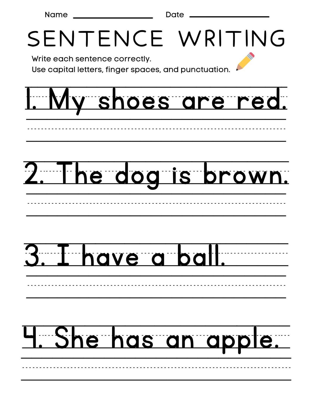 1st Grade Sentence Worksheets: Fun and Educational!