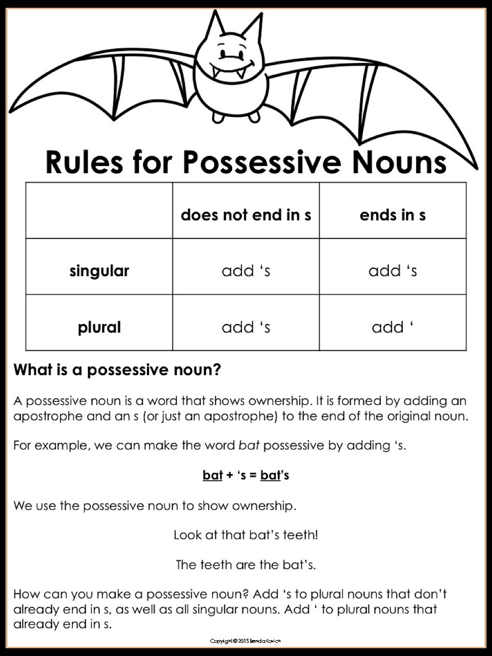 2 Plural Possessive Worksheets 4Th Grade Teaching Possessive Nouns In Three Days Nouns