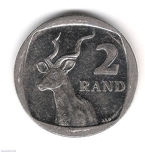 2 Rand 2009 Republic 2001 Present South Africa Coin 14719