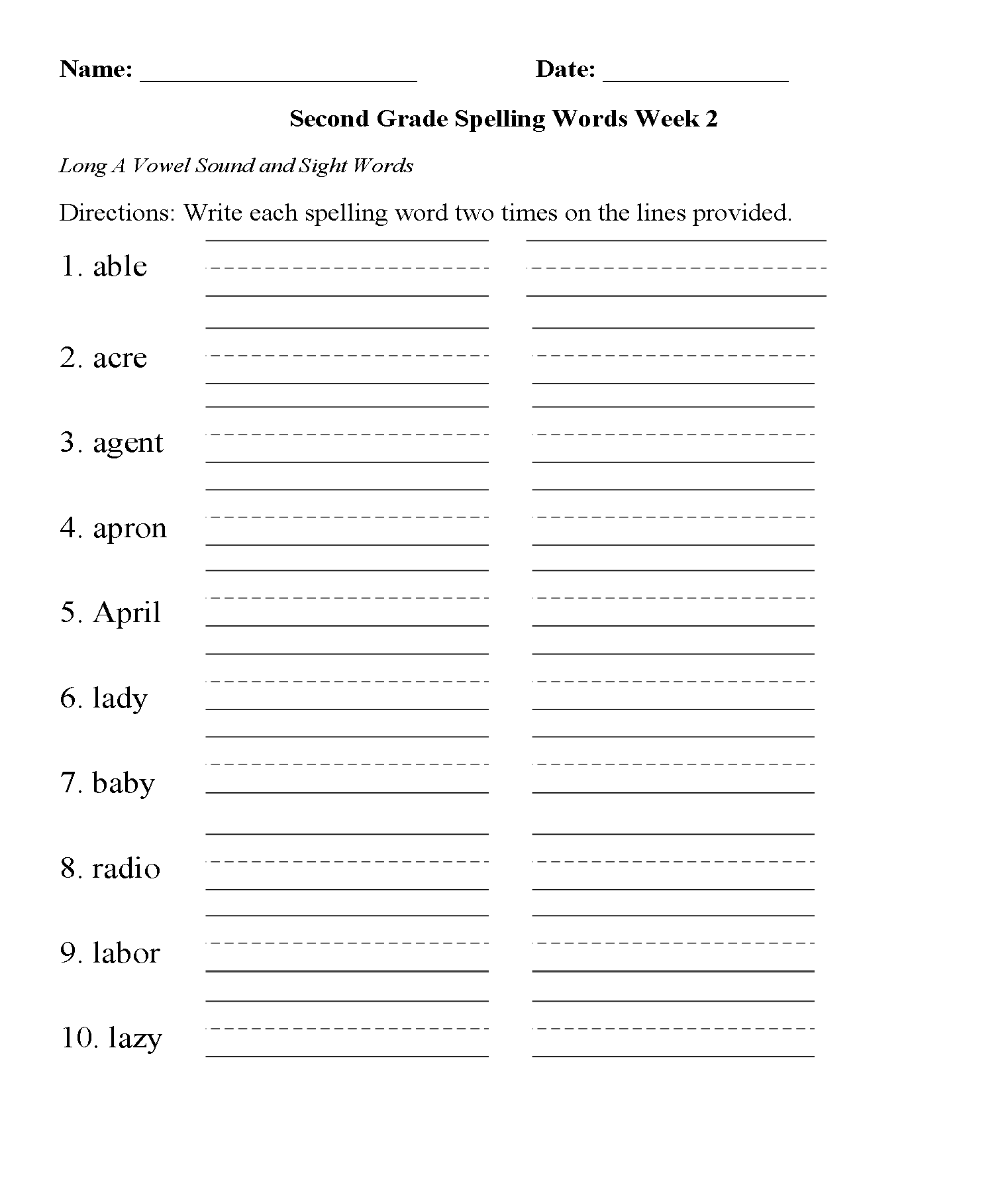 20 2Nd Grade Vocabulary Worksheets Worksheets Decoomo