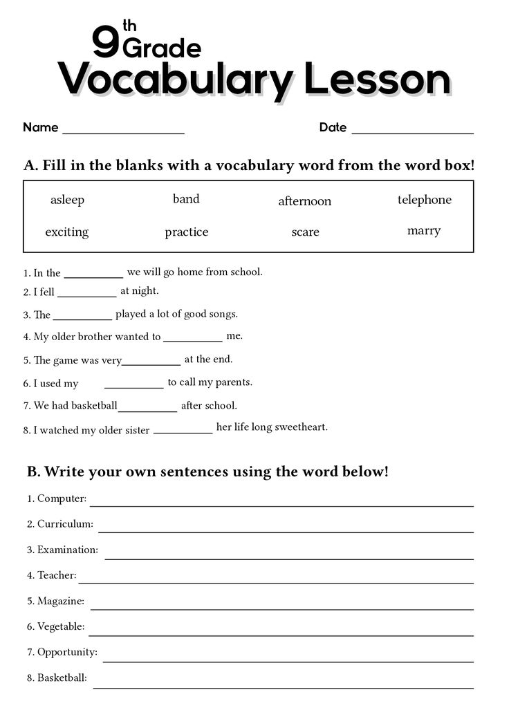 20 9Th Grade English Grammar Worksheets Worksheet For Kids 9Th Grade