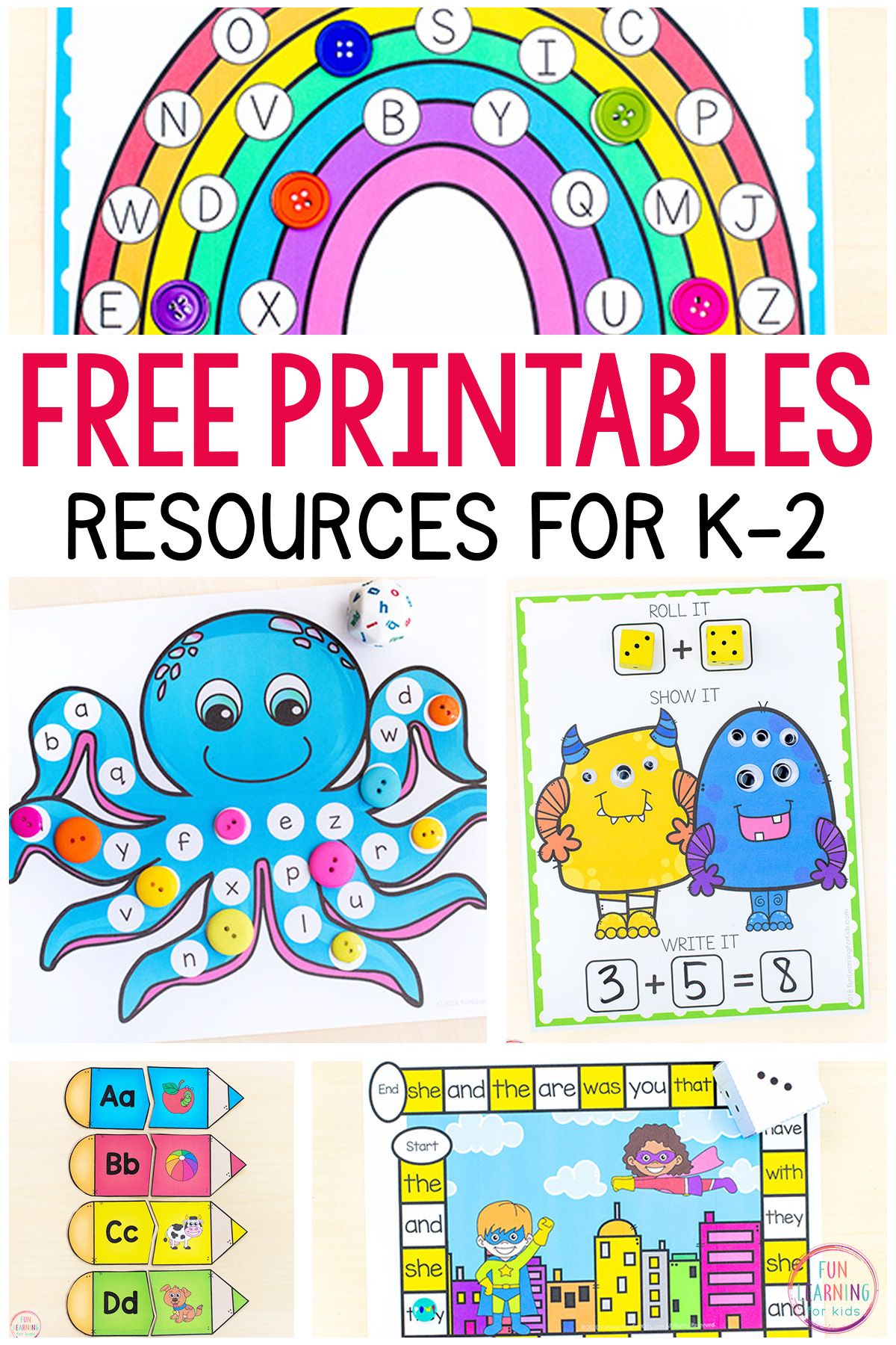 200 Free Kindergarten Activities And Printables Kindergarten