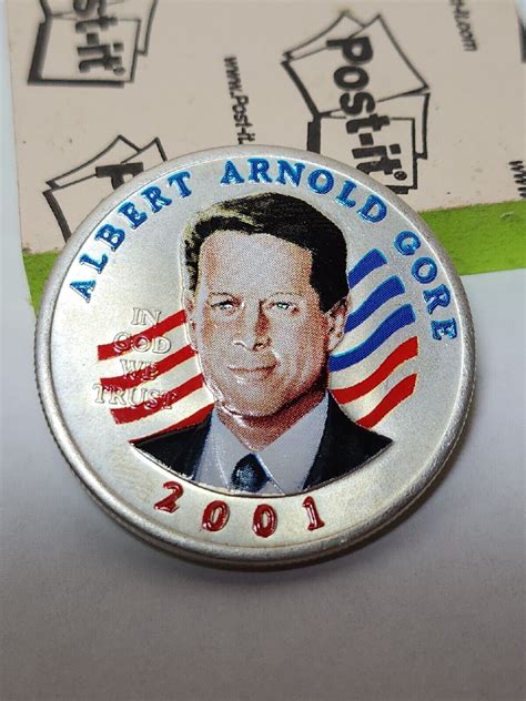 2001 George Walker Bush Albert Arnold Gore Colorized Medallion Mt 10025 Ebay