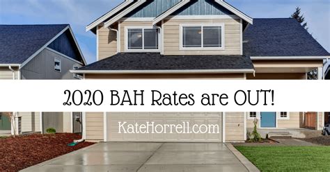 2020 Basic Allowance For Housing Rates Released Katehorrell