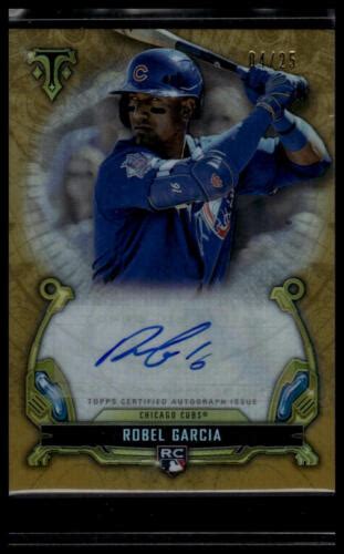 2020 Topps Triple Threads Robel Garcia Rac Rg Rookie Autographs Gold 4 25 Ebay