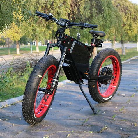 2021 New Stealth Bomber 5000W 72V Fat Tire Electric Scooter Beach Mountain Ebike Fast From