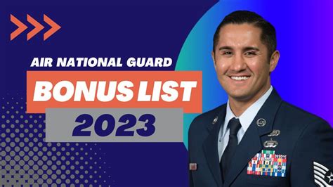 2023 Air National Guard Bonus List Youtube