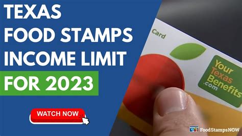 2023 Income Limit For Texas Food Stamps Food Stamps Now