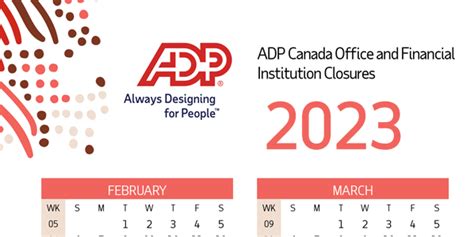 2023 Payroll Calendar Adp