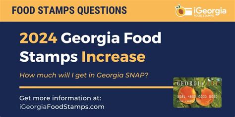 2024 Georgia Food Stamps Increase Georgia Food Stamps Help