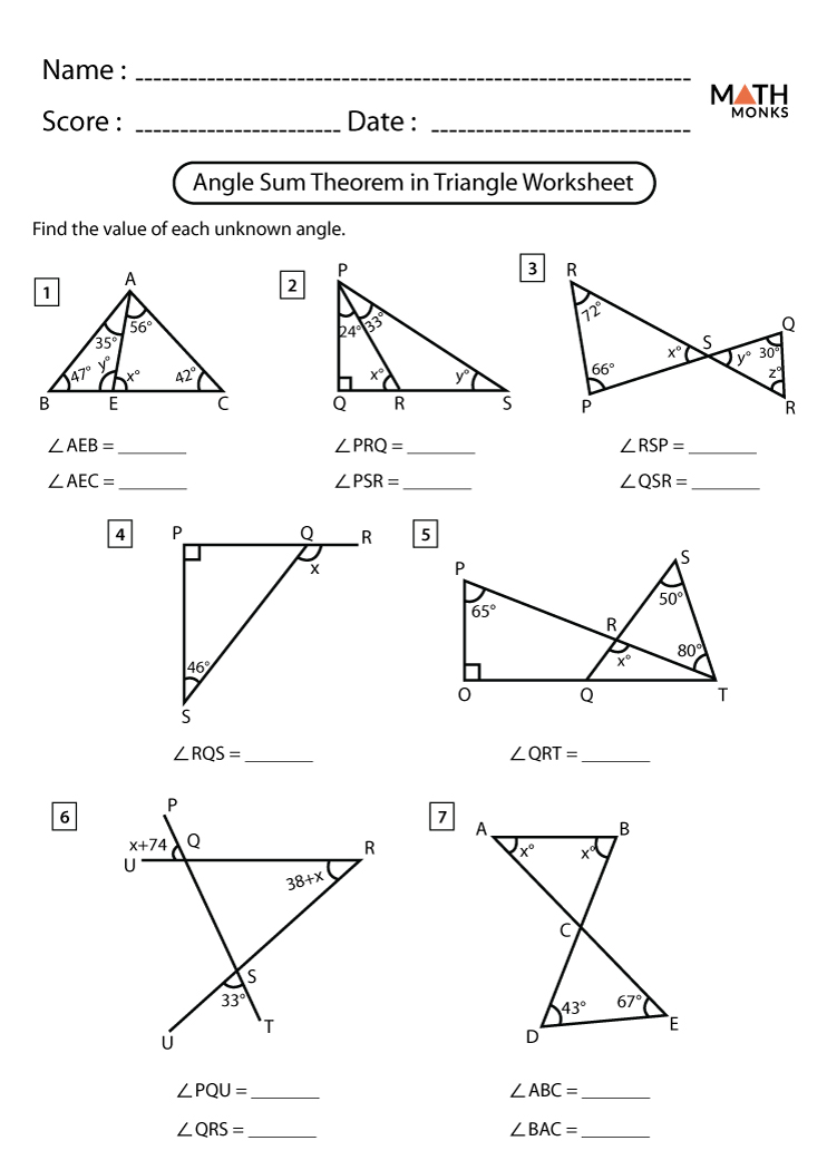 21 Triangle Sum Theorem Worksheet Answers Pdf Sophianeshvan