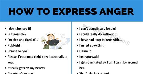 24 English Expressions To Express Anger Effectively Love English