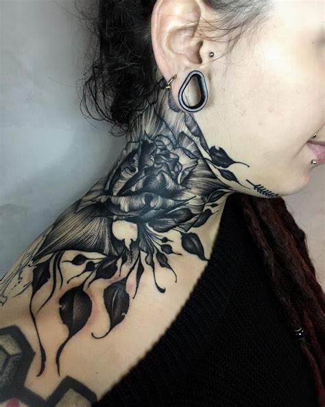 25 Best Pictures To Get Ideas For Female Neck Tattoos Design