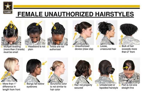 25 Ideas For Female Authorized Hairstyles Army Home Family Style And Art Ideas