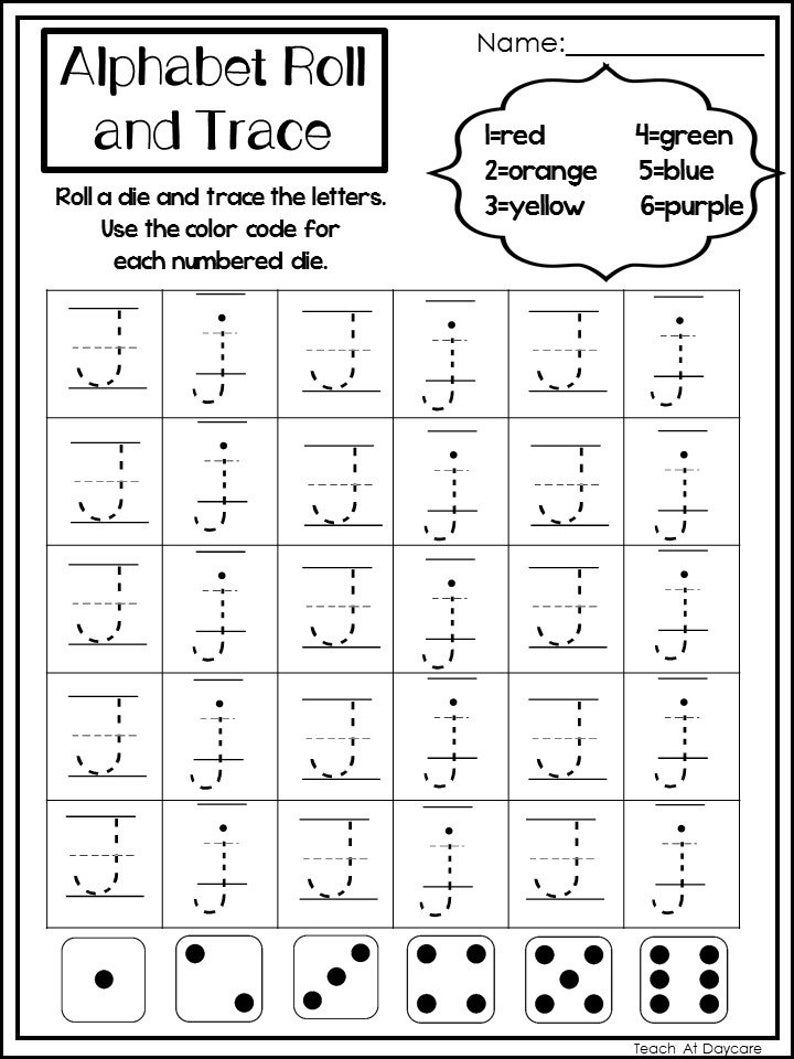 26 Printable Trace The Alphabet Worksheets Preschool Kdg Phonics