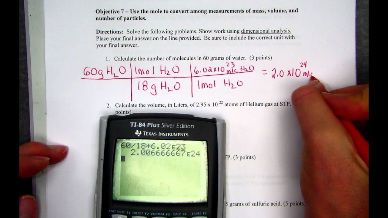 28 Mole Calculations Worksheet Answers Support Worksheet