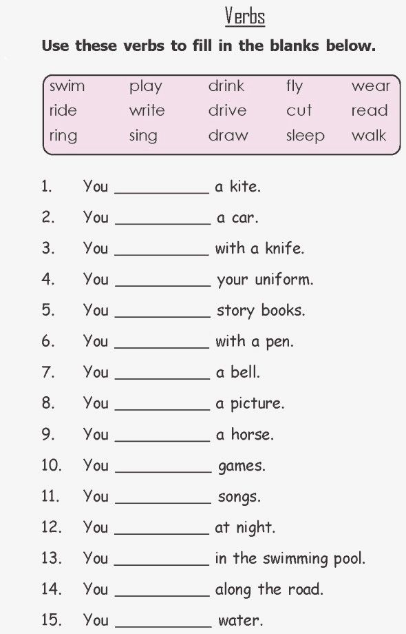 2Nd Grade English Worksheet English Grammar Worksheets English