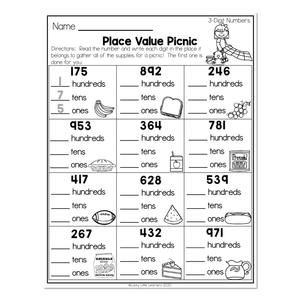 2Nd Grade Place Value Worksheets Or Packets Print Digital Math