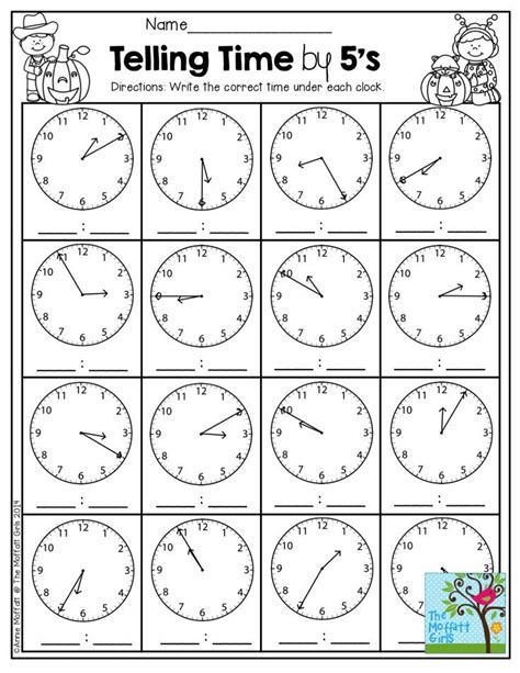 2Nd Grade Time Telling Worksheets