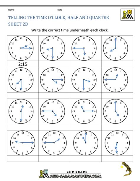 5 Ways to Master 2nd Grade Time Worksheets