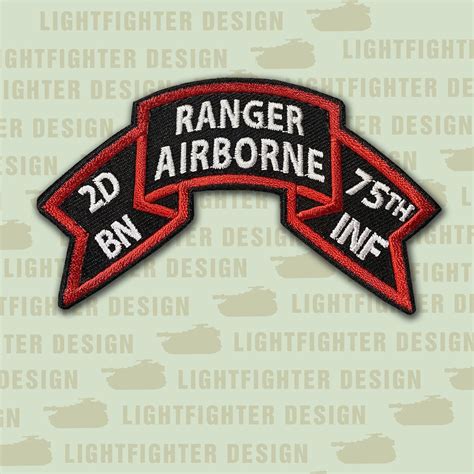 2Nd Ranger Battalion Scroll Old Style Bold 4 X 2 Etsy